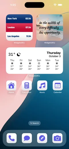 WidgetsWiz app screenshot